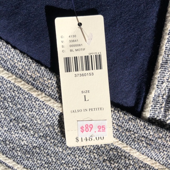 NWT Anthropology Maeve Blue Striped Dress - Picture 4 of 6